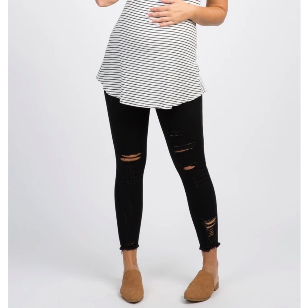 Pink Blush  Maternity Jeans